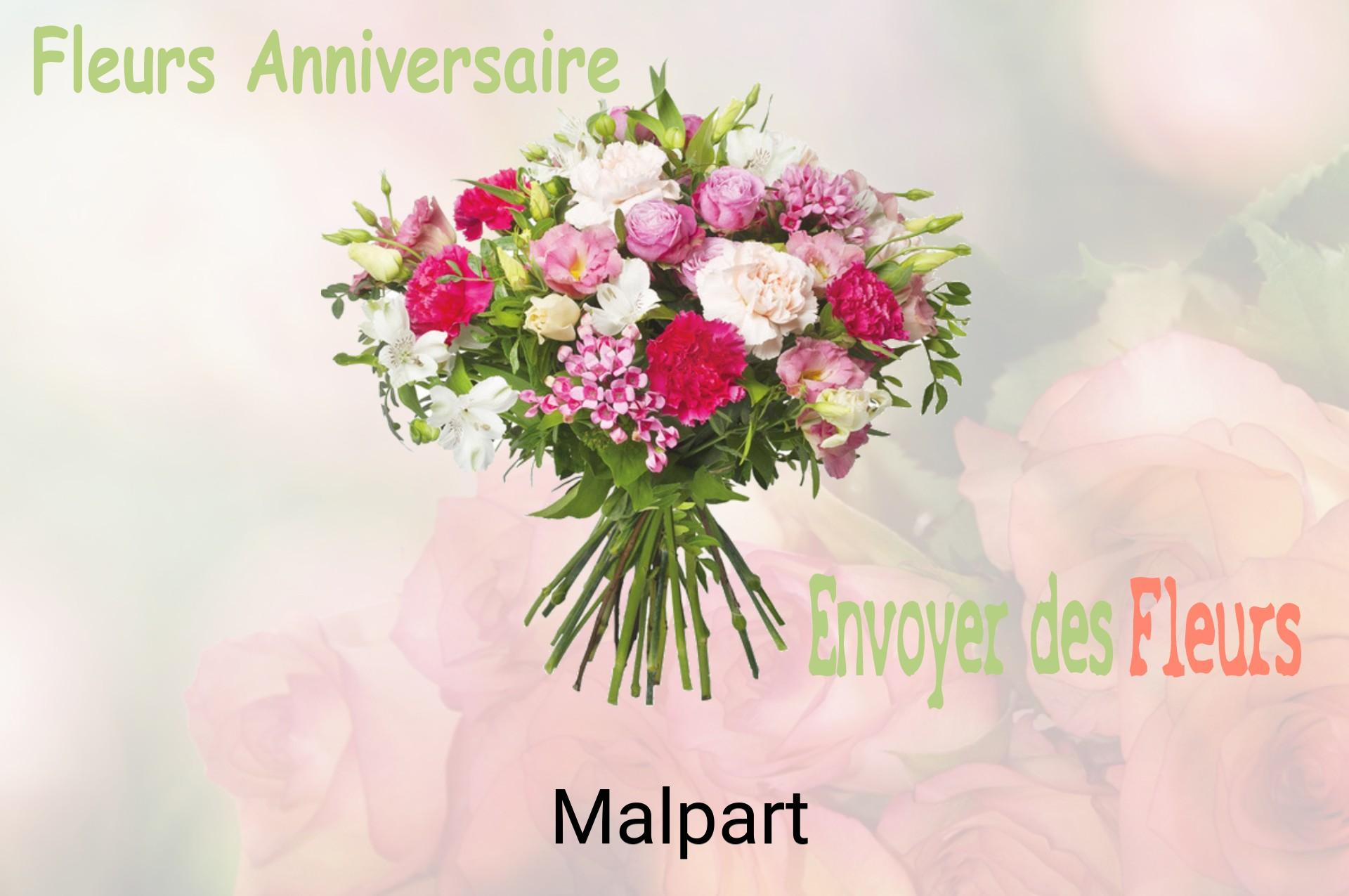 Bouquet de fleurs d’anniversaire livré à Malpart