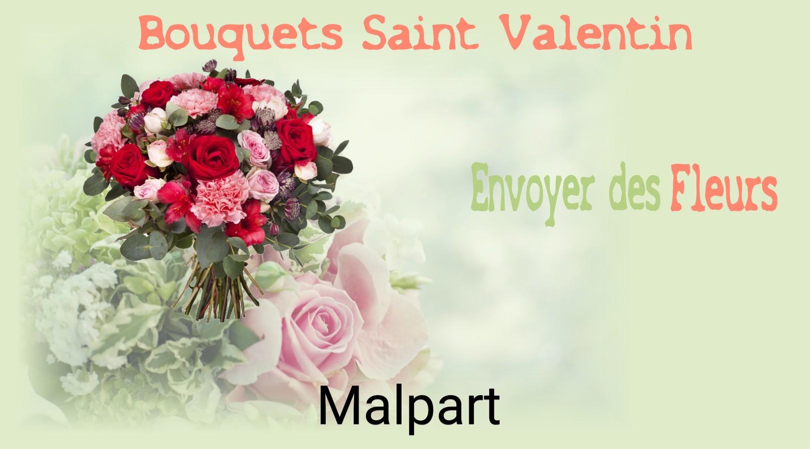 Roses de Saint-Valentin livrées à Malpart